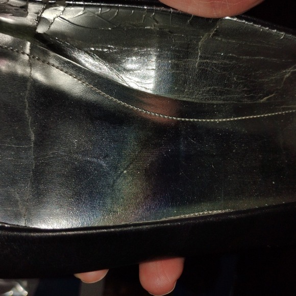 Calvin Klein Womens 10 Ballet Flats Shoes Black Princeton-like, Metal Emblem GUC - Picture 7 of 7